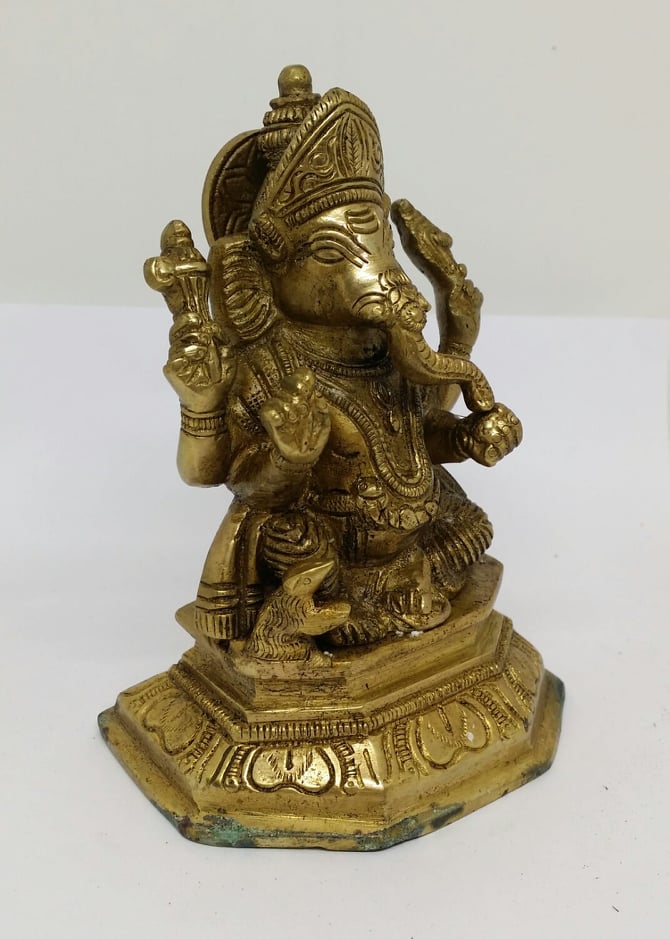 ٻҾ2 ͧԹ : PI024 оԦ ͷͧͧ Brass Ganesh 