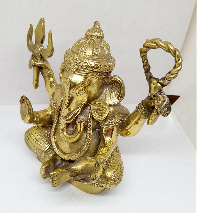 ٻҾ2 ͧԹ : PT001 оԦ ͷͧͧ Brass Ganesh