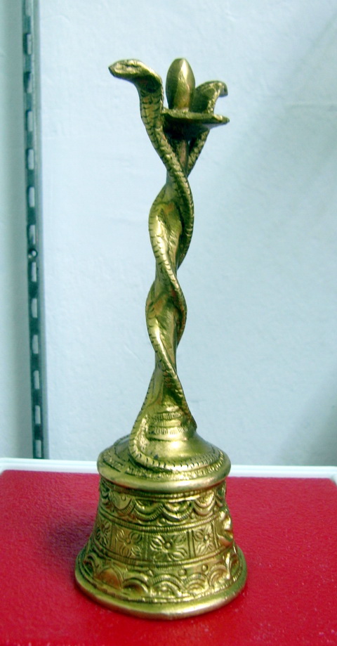 ٻҾ2 ͧԹ : HB015 д觷ͧͧ Թ 6 cm Bronze Handbell from India
