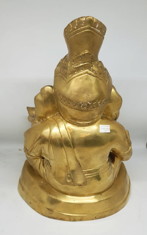ٻҾ3 ͧԹ : PT009 оԦ  ͷͧͧ Brass Ganesh  (Old green)