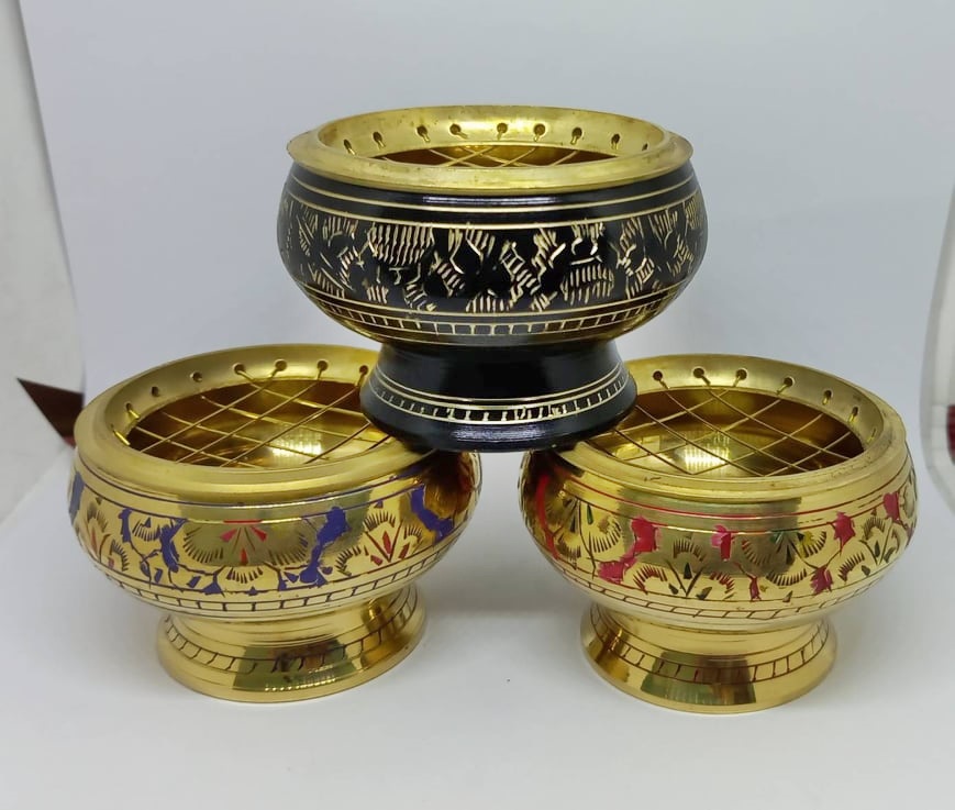 ٻҾ3 ͧԹ : J001 жҧٻ ҹ 2.5 ( 3 Ҵ) Pot for Incense sticks or Cones